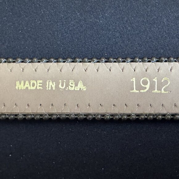 Vintage Motion East Women's Belt Gold Green Red Patchwork Fabric Beaded - Picture 4 of 5